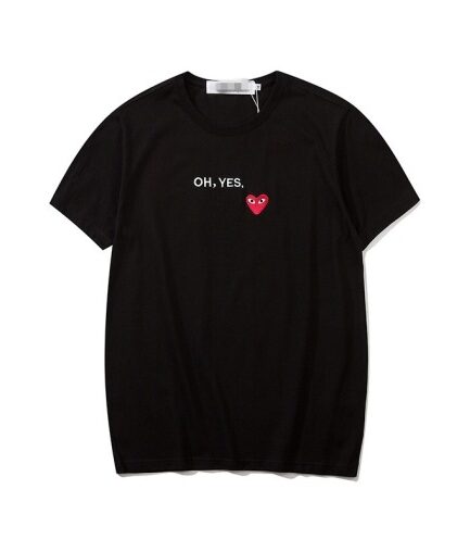 Cdg Oh Yes Black Tee Shirt