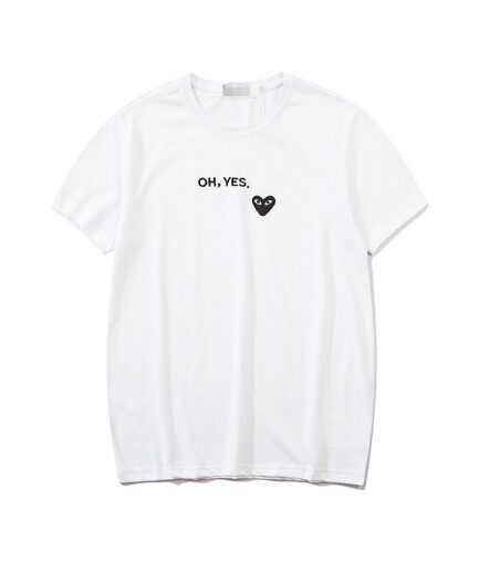 Cdg Oh Yes White Tee