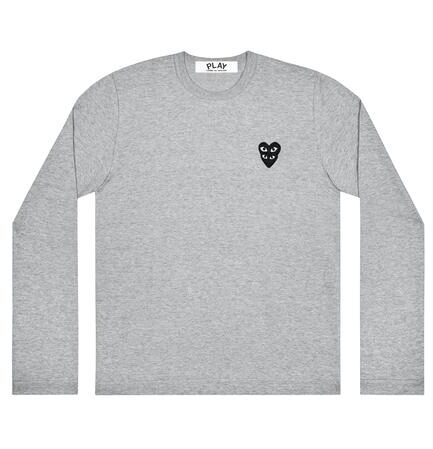 Play Comme des Garçons Double Eye Black Heart Longsleeve (Grey)