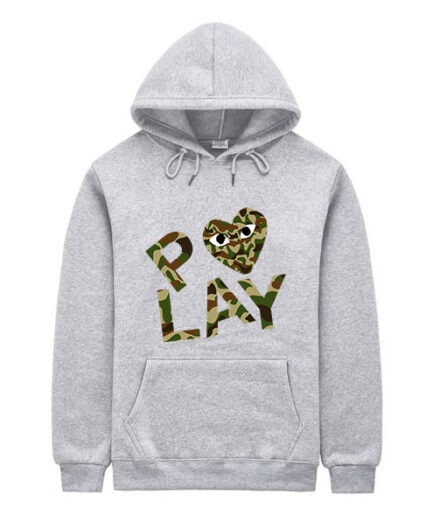 New Comme De Garcons Play Camo Hoodie