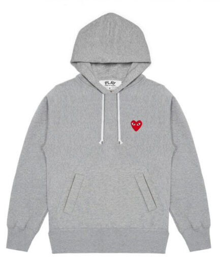 PLAY GREY PULLOVER HOODIE